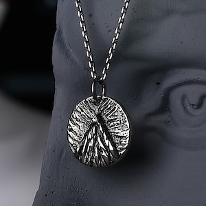 Sterling Silver Mountain Necklace, Nature Pendant, Dainty, Small - Travel Pendant Chain, Gift for Climbing, Hiking, Mountaineering Lovers