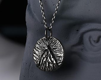 Collar de montaña de plata de ley, colgante de naturaleza, delicado, pequeño - Cadena de viaje, regalo para amantes de la escalada, el senderismo y el montañismo