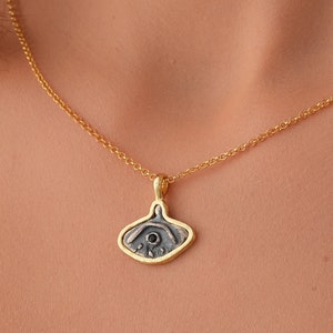 Złoty naszyjnik ze złym okiem dla kobiet, złoty czarny wisiorek ze złym okiem, naszyjnik z wisiorkiem ochronnym, prezent w postaci amuletów ochronnych, amulet na szczęście