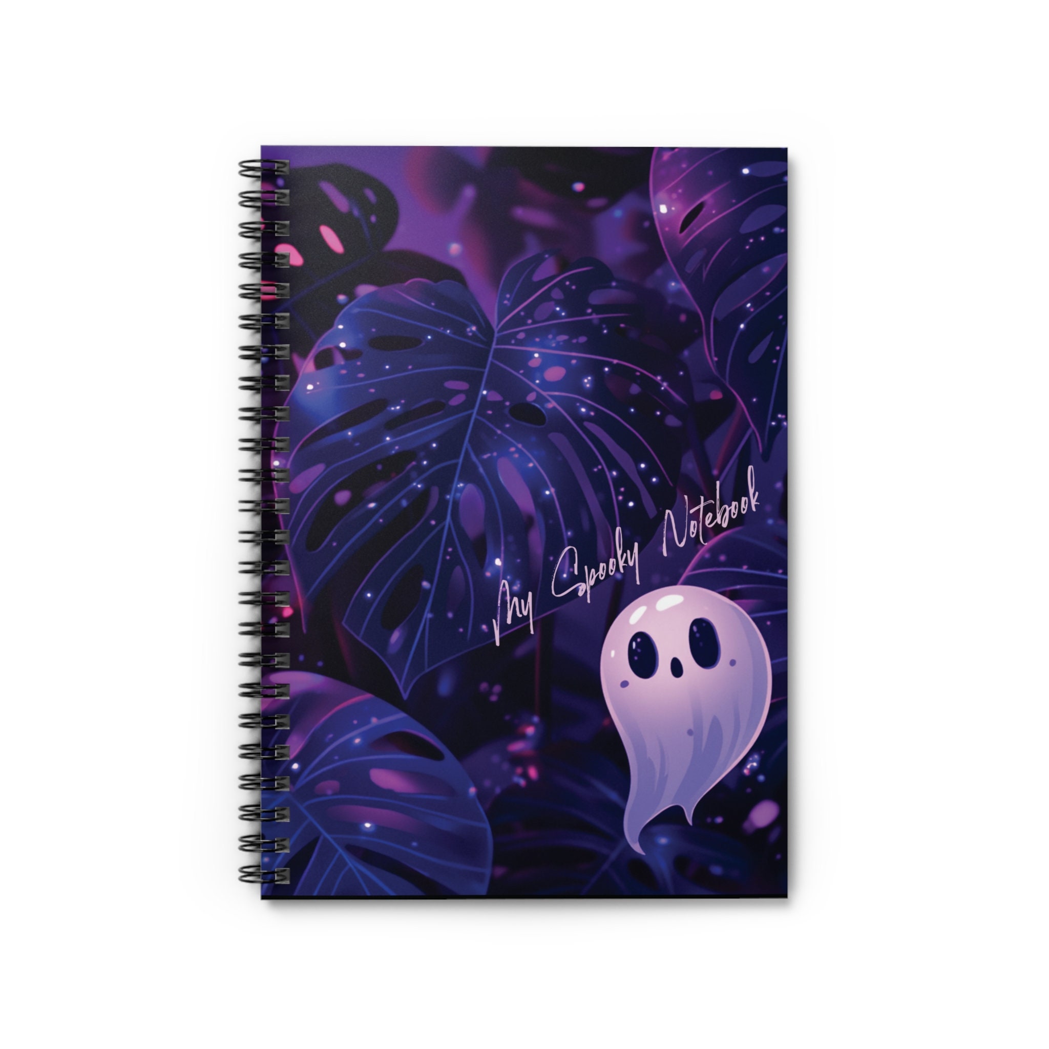 Cuaderno Espiral Con Fantasmas Espeluznantes, Línea Rayada, Diario Para Niños, Regalo De Halloween, Regalo De Plantas Para Ella - España