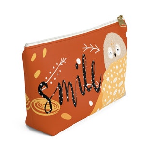 Lucky Owl – Pochette cool cartoon | Mignon porter tous les sacs à main | Étui à crayons pour enfants | Collection LES GARS CHANCEUX | Pochette Hibou Dessin Animé | Cadeau pour les enfants