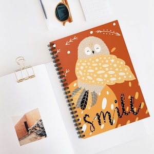 Lucky Owl – Notebook cool cartoon | Cute Notebook | Kids Notebook | Journal for Kids | Notebook Owl Cartoon | Notebook cute style