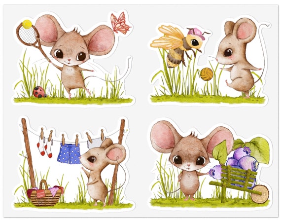 Lovely Mouse Sticker Set Lovely Mouse Sticker Set