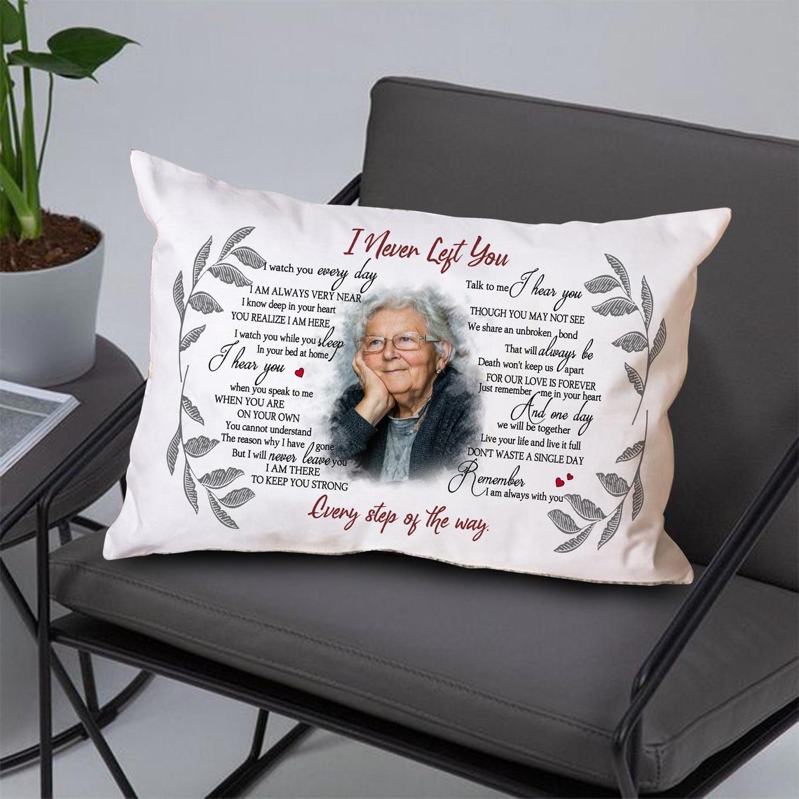 Personalized Memorial Pillow Cover In Loving Memory Loss of Etsy