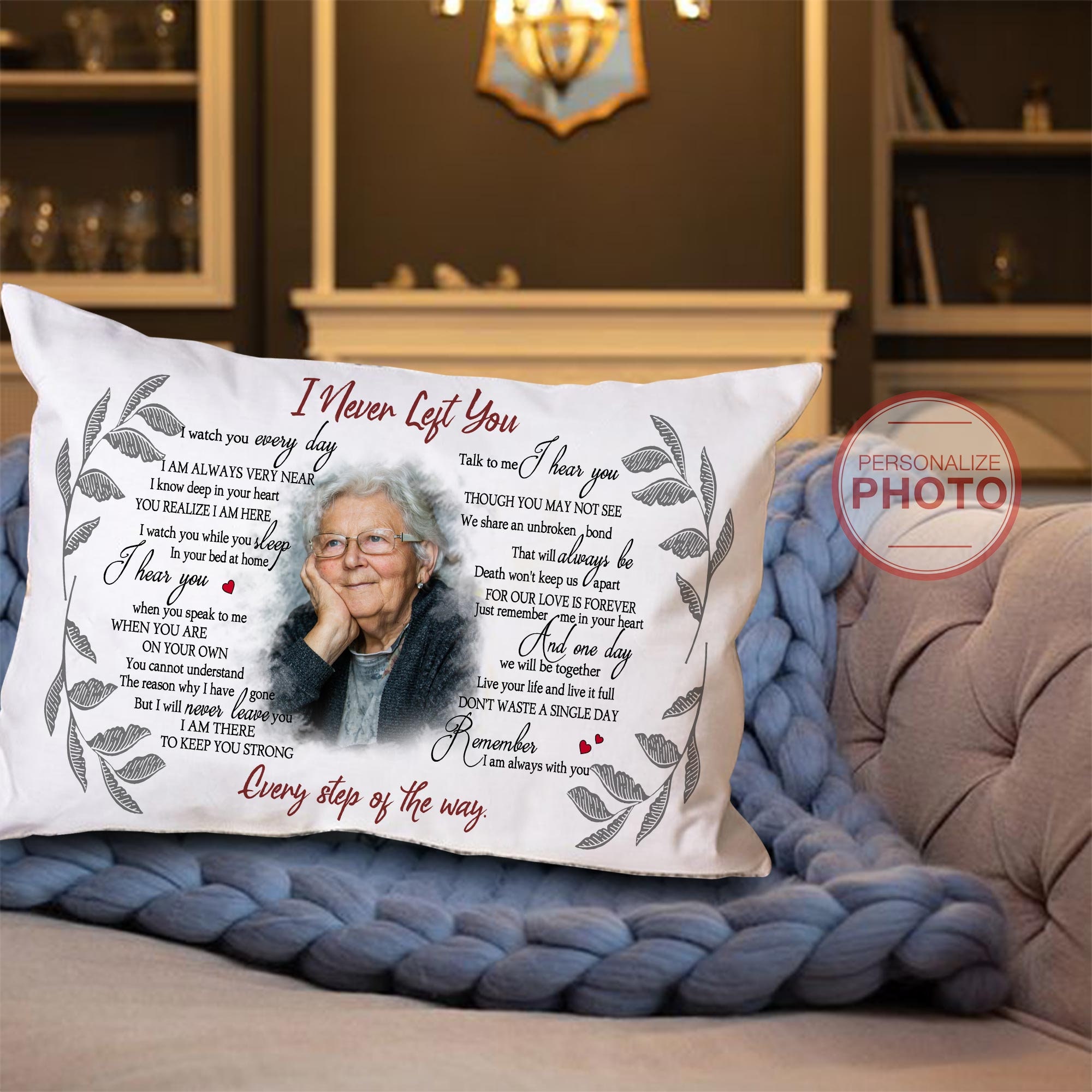 Personalized Memorial Pillow Cover In Loving Memory Loss of Etsy