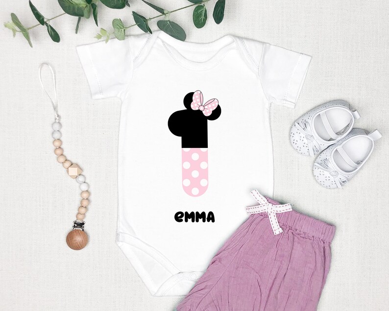 Minnie Mouse Numbers Minnie Mouse White Dots Minnie Mouse Etsy