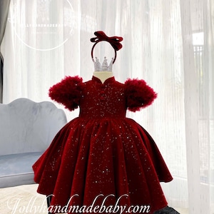 Luxury Christmas Princess Dress Collection – Handmade Holiday Magic for Baby Girls & Toddlers