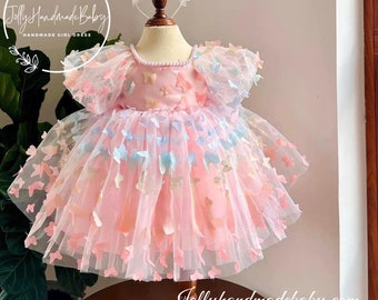 Butterfly White Tulle Dress | Unveiling a Fairy Tale Dress | Crafting Memories in Celebration