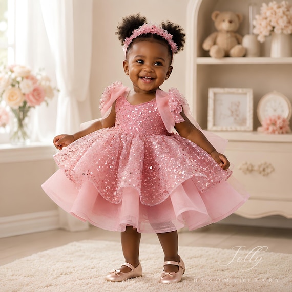 kids birthday dress for girls Dusty Rose Sequin Toddler Dress, Princess Party Dress, Baby Girl Flower Girl Dress, Sparkly Tulle Dress, First Birthday Outfit Product Group: 3455 Red Slip Mini Dress Size:XXS/XS Let me take you