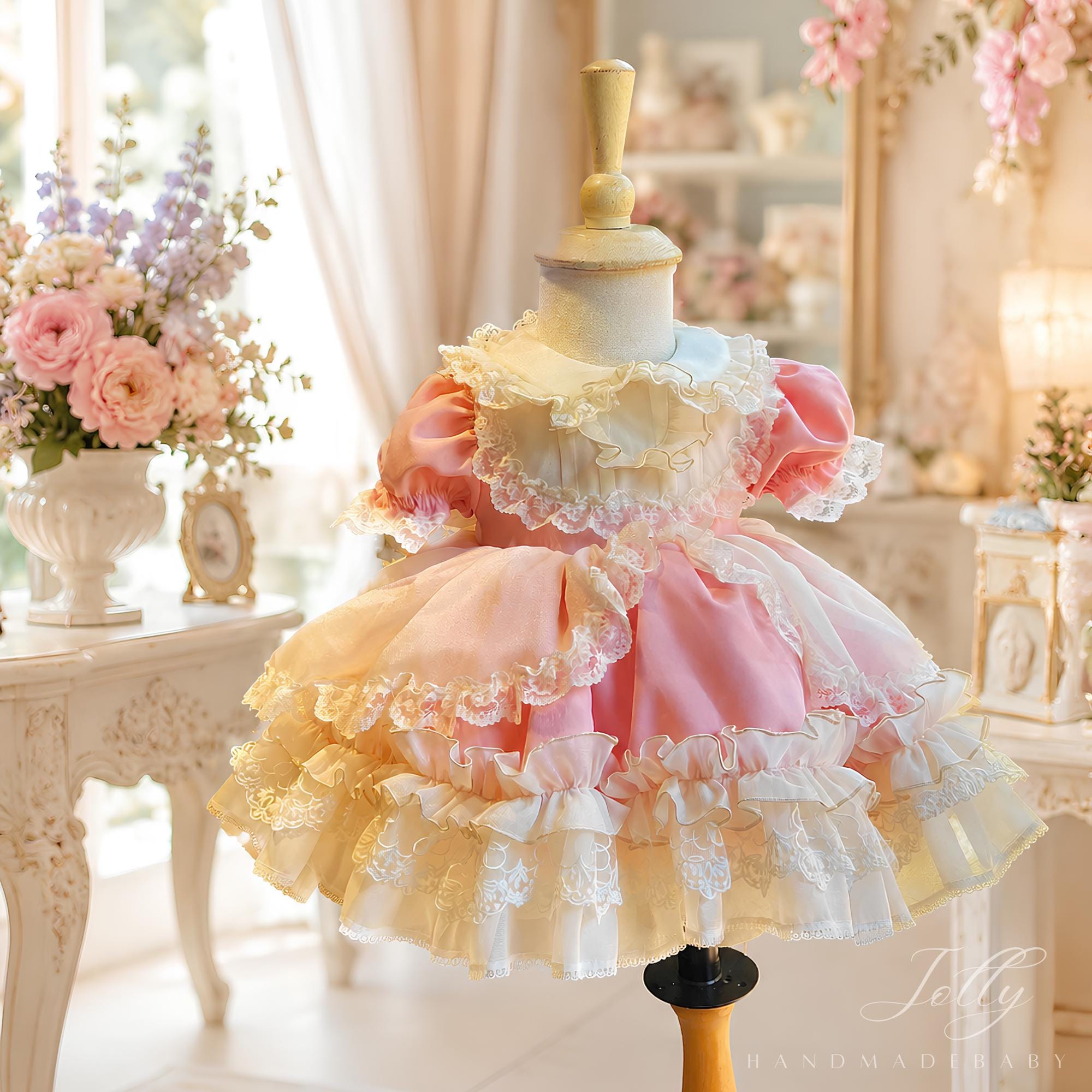 Ivory Ruffle Dress