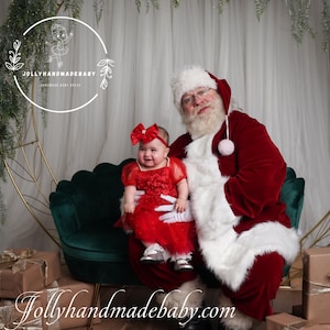 Handmade Red Party Dress for Girls