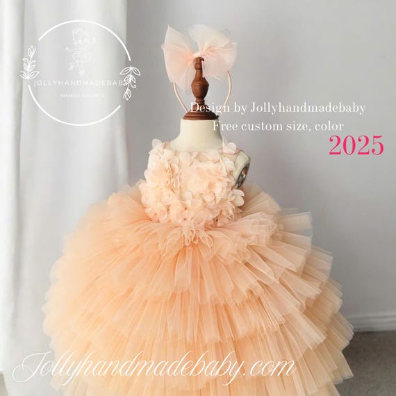green emerald velvet dress Peach Princess Dress With Golden Embroidery  Chic by Vali Cioban