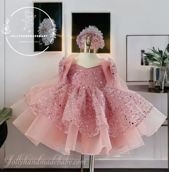 Dusty pink baby dress outlet