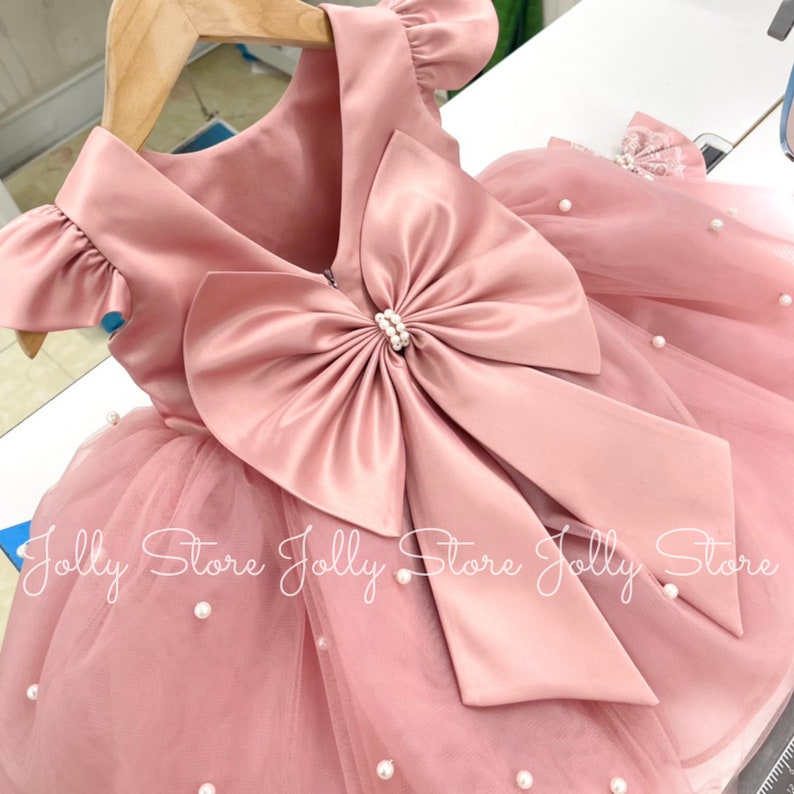 Blush Flower Girl Dress Full Length Dresses Princess Toddler Etsy