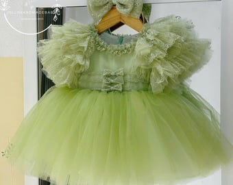 Vestido verde salvia, minivestido verde salvia estilo cottagecore, vestido verde pastel estético, vestido de verano suave para niña, vestido lindo de estilo vintage