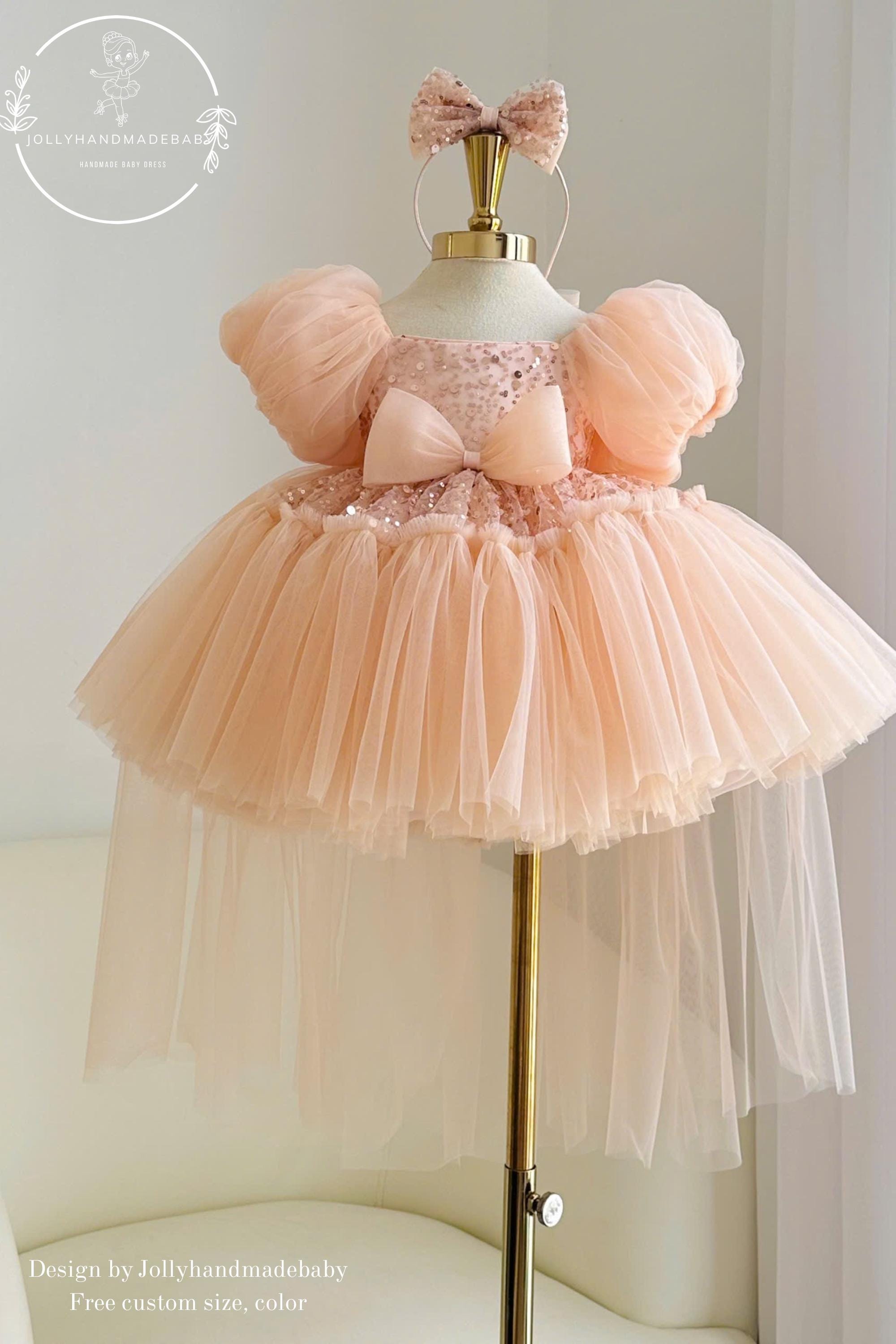 handmade birthday dresses shop united states Fuchsia Doll Birthday Gown by Calgary and Ballerini