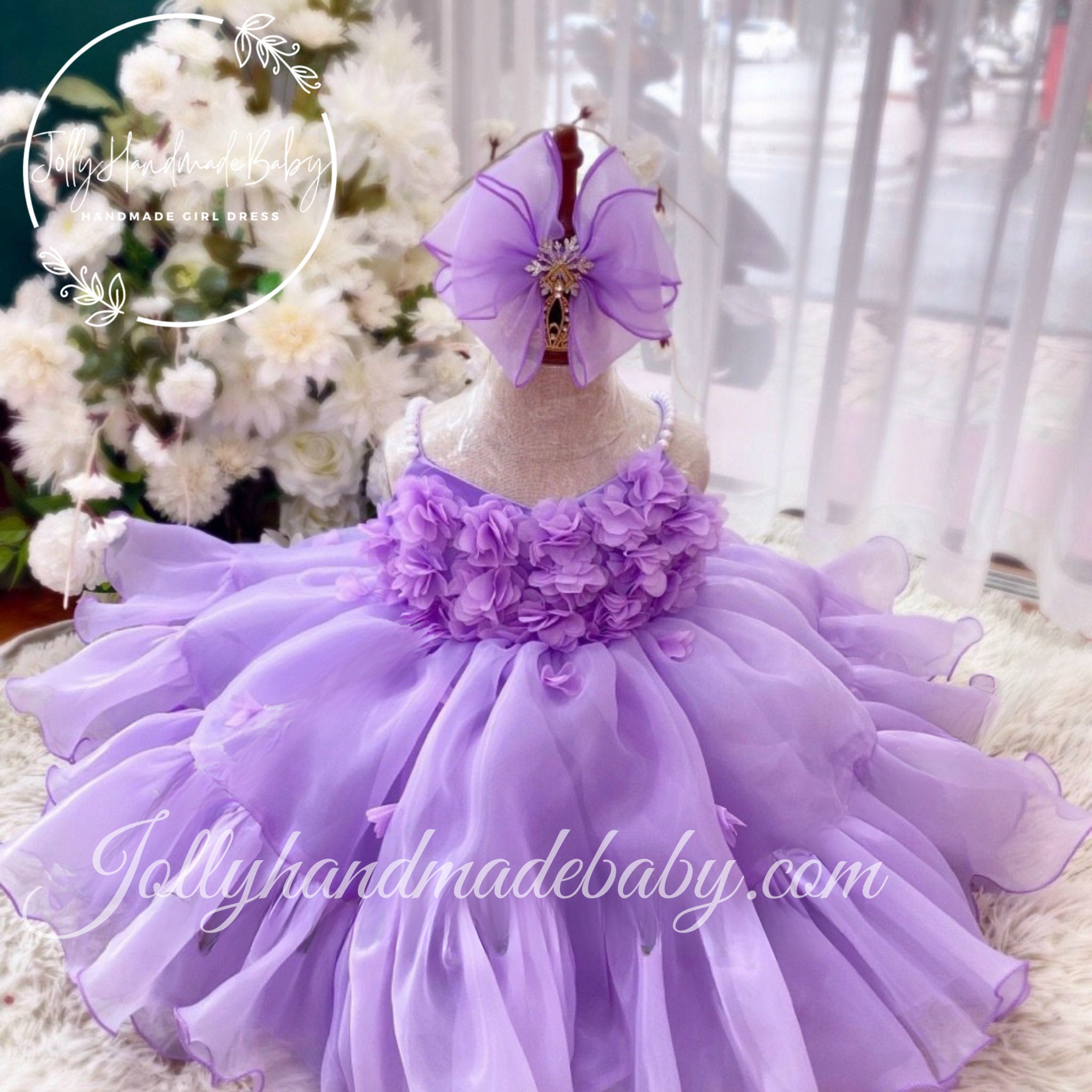 Fluffy purple dress cheap