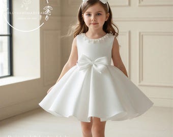 princess polly baby blue dress Black And White Dotted Dress For Baby Girl – Thoubi main image 1