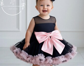 infant black and white dress Rare Editions Christmas dress,black velvet Christmas dress,black velvet and  organza dress,black velvet dress for babies,black velvet dress for infants, black velvet and organdy baby dress,special occasion baby black velvet dress ,baby black velvet dress