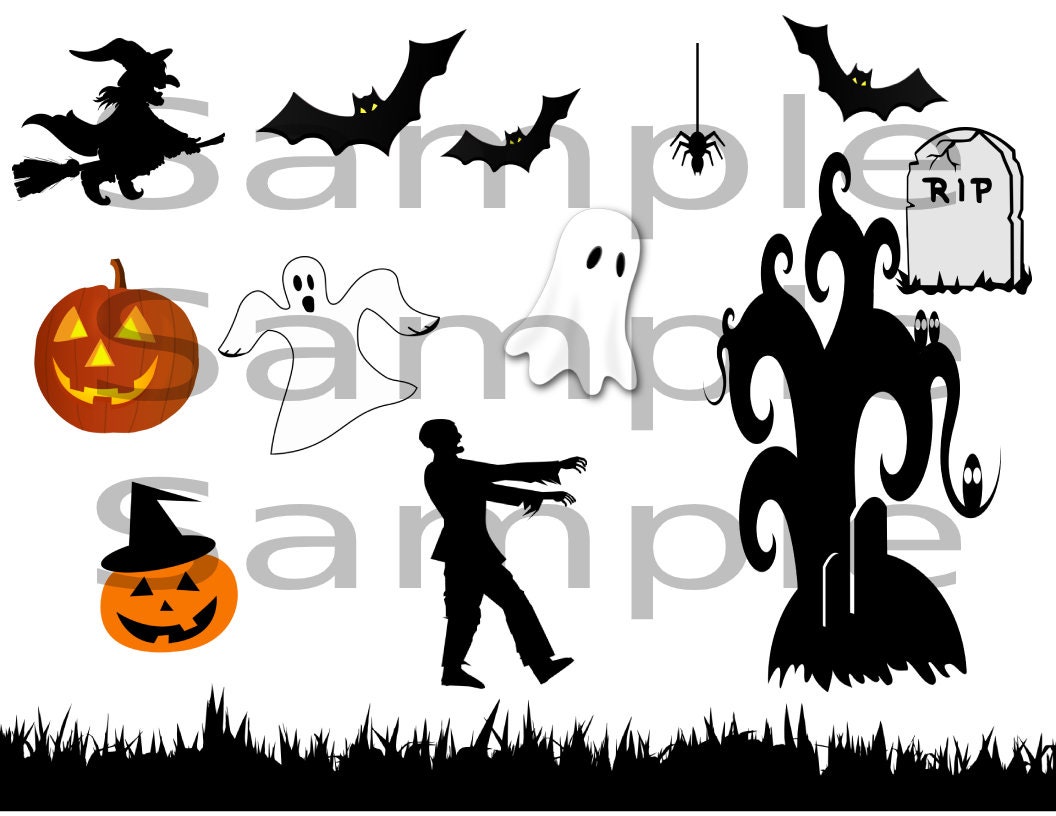 HALLOWEEN Cut and Paste Picture Craft-Prints on Two 8 1/2 x 11 | Etsy