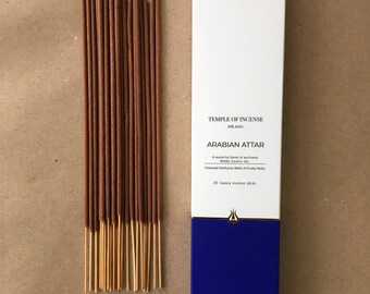 Arabian Attar | Temple of Incense | Luxury Hand Rolled Indian Incense Sticks