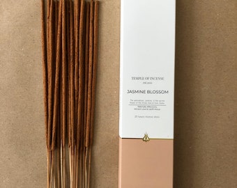 Jasmine Blossom | Temple of Incense | Natural Hand Rolled Indian Incense Sticks