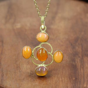 Natural fire opal pendant gold chain necklace, October birthstone, minimalist necklace, AAA Ethiopian opal pendant necklace, Vintage opal