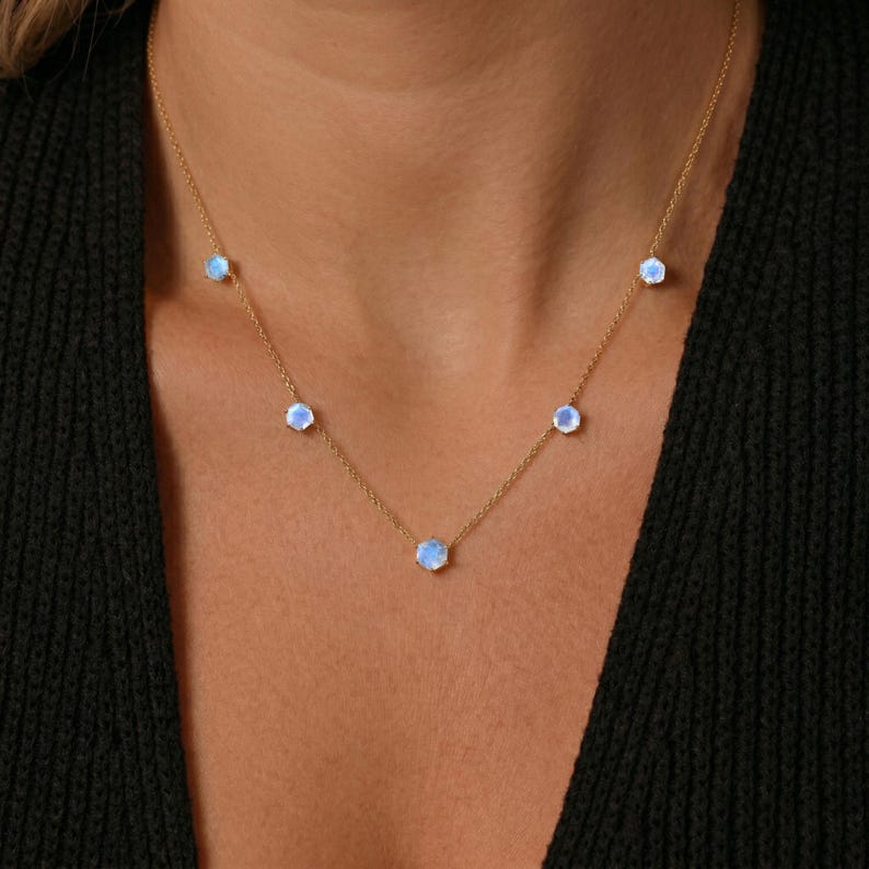 Dainty Moonstone minimalist layering necklace in sterling silver jewelry
Moonstone minimalist necklace for women simple elegant station chain design
Fine Moonstone minimalist chain station necklace anniversary gift for her
Minimalist Moonstone floating gemstone necklace delicate silver chain