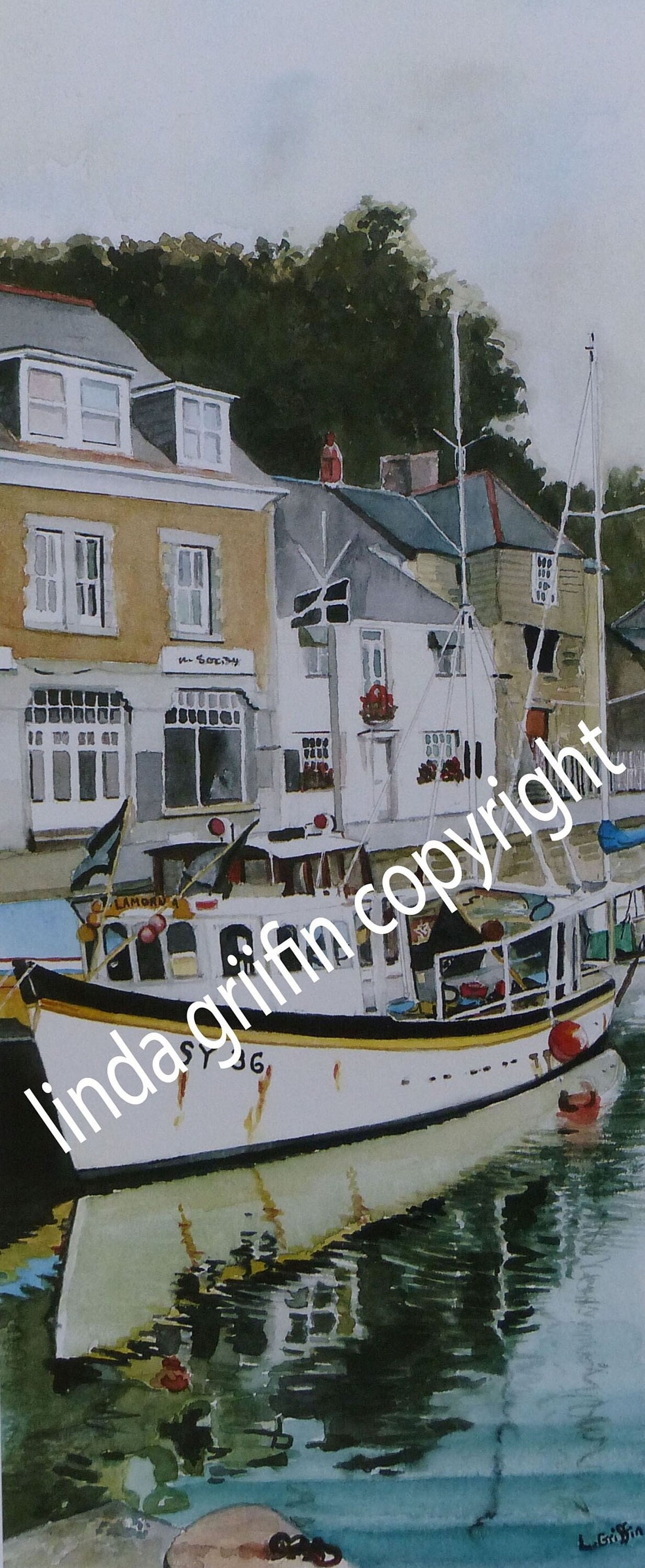 Padstow Original Painting. A Watercolour of Padstow Harbour in Cornwall