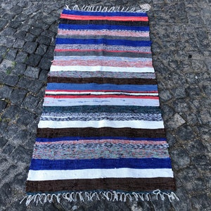 2.6x5.3 ft, Kilim Rug, Turkish Rug, Oushak Rug, Morrocan Rug, Colorful Rug, Handmade Rug, Braided Rug, Rag Rug, Natural Rug, Boho Rug