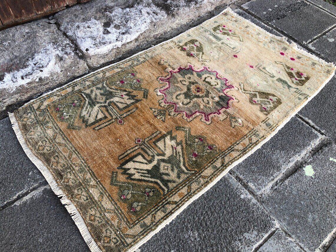 17x31 ft Türkischer Kleiner Teppich Neutraler Teppich | Etsy