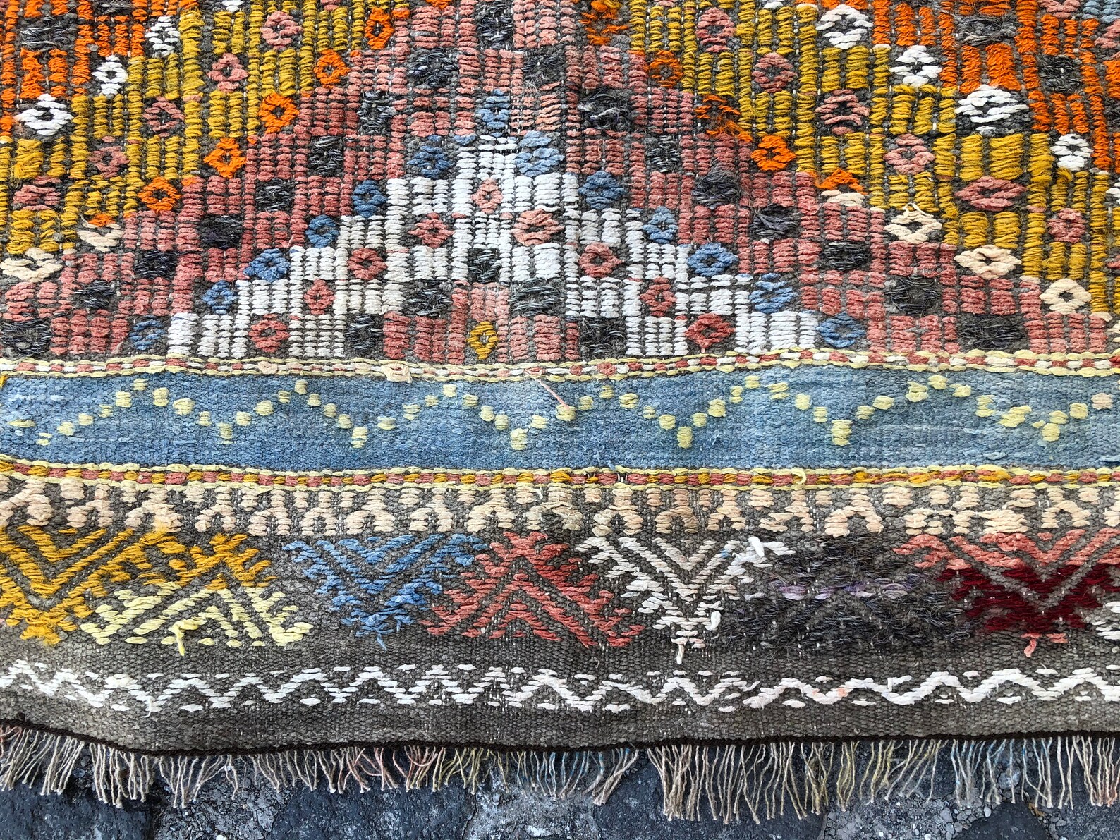 4.5x7.4 ft Alfombra Kilim Alfombra turca Alfombra del | Etsy