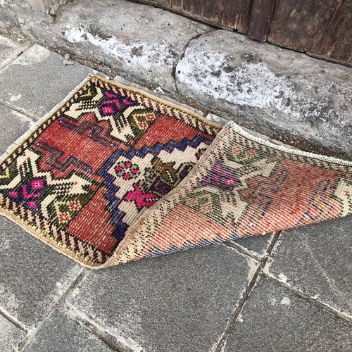 1.7x3.0 ft, Turkish Small Rug, Bathroom Rug, Kitchen Rug, Boho Rug, Morrocan Rug, Farmhouse Rug, Faded Rug, Door Mat Rug, Oushak shops Rug