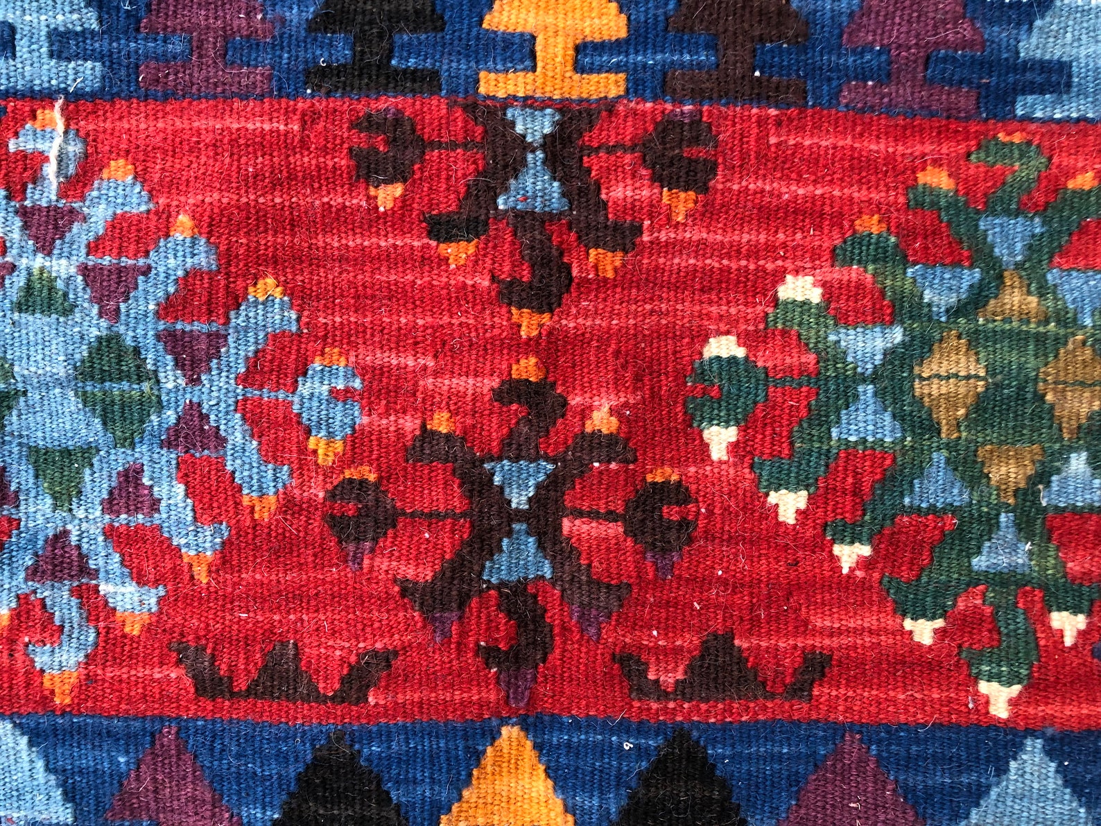 Türkischer KelimTeppich Boho Teppich SchlafzimmerTeppich | Etsy