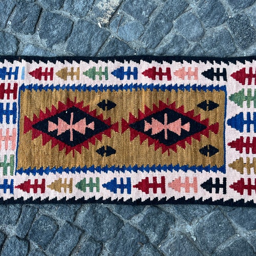 1.6x3.0 ft, Small Kilim Rug, Southwestern Rug, Handwoven Bath shops Rug, Turkish Rug, Navajo Rug, Kitchen Rug, Entry Rug, Wall Rug, Tribal Rug