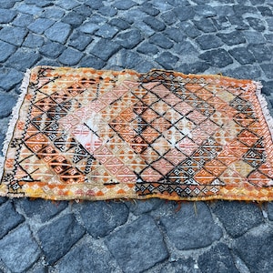 1.7x2.7 ft, Small Kilim Rug, Tribal Rug, Turkish Rug, Handwoven Bath Rug, Kitchen Rug, Entry Rug, Southwestern Rug, Door Mat Rug, Boho Rug