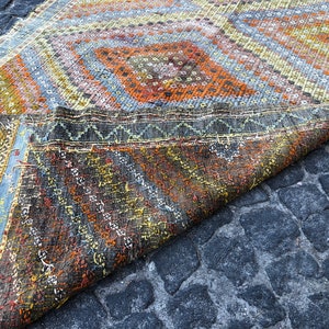 4.5x7.4 ft Alfombra Kilim Alfombra turca Alfombra del | Etsy