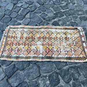 1.4x2.9 ft, Small Kilim Rug, Tribal Rug, Turkish Rug, Handwoven Bath Rug, Kitchen Rug, Southwestern Rug, Boho Rug, Oushak Rug, Indian Rug