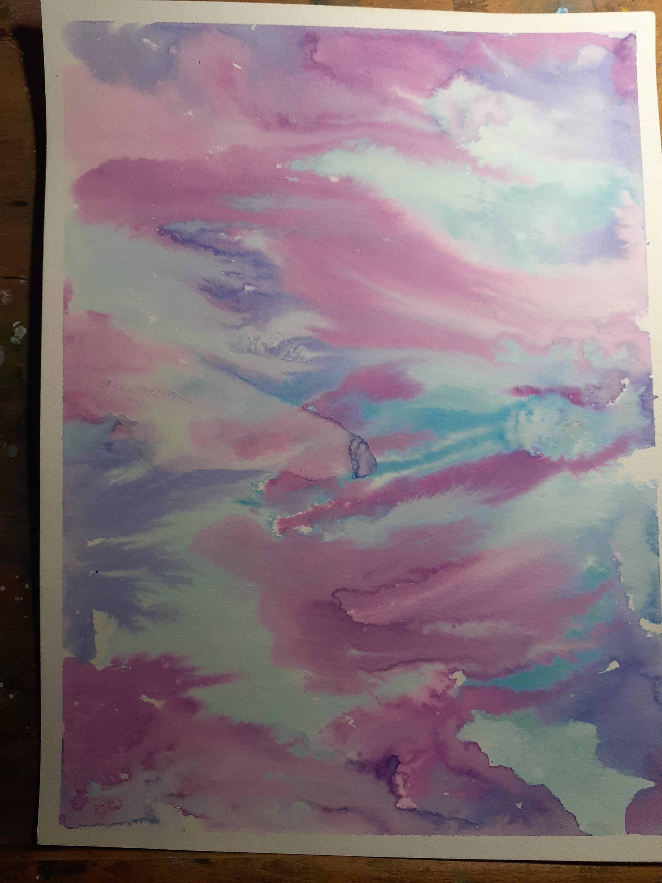 Large pastel wash Etsy