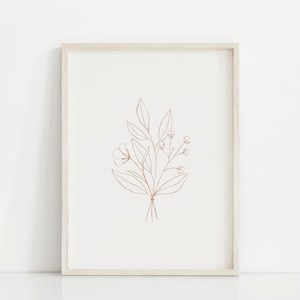 Wildflower Print No. 3 | Wildflower Wall Art | Flower Print | Minimalist Wall Art | Botanical Wall Art | Flower Illustration | Nursery Print