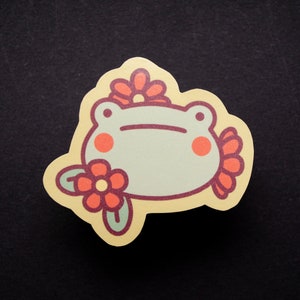 Spring Frog Foiled paper sticker image 1