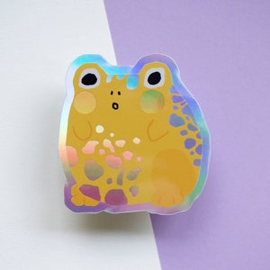 Chonky Frog Holographic Sticker image 1