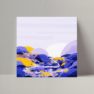 Abstract Landscape 03 Square Art Print image 1