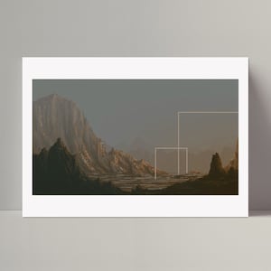 Pixel Art Desert Landscape | Din A4 Art Print