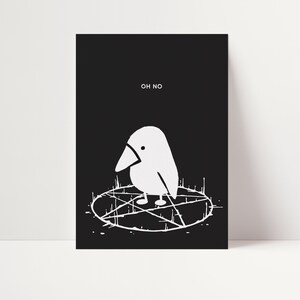Beschwörung Rabe | Kleiner Kunstdruck