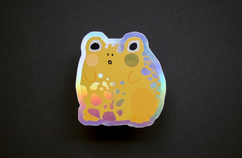 Chonky Frog Holographic Sticker image 2