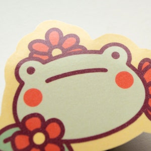Spring Frog Foiled paper sticker image 4