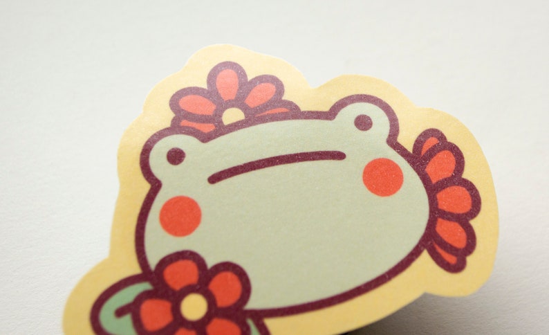 Spring Frog Foiled paper sticker image 4