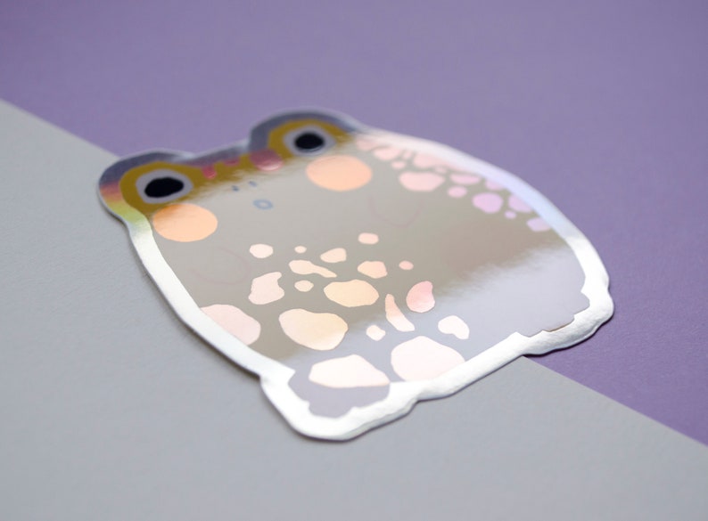 Chonky Frog Holographic Sticker image 3