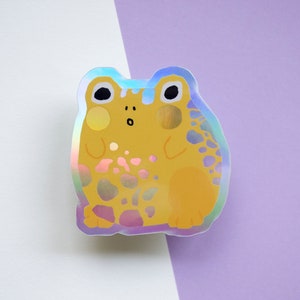 Chonky Frog Holographic Sticker image 5